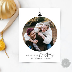 メリーChristmas Family Photo, Wishes Ball ポストカード