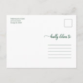 メリーChristmas Green Writhl Full Photo ポストカード (裏面)