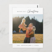 メリーChristmas Happy Family Photo ポストカード (正面/裏面)