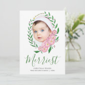 メリーChristmas Ovalフローラリース シーズンカード (スタンド正面)