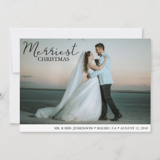 メリーChristmas Photo結婚の発表 シーズンカード (正面)