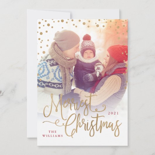 メリーChristmas Photo Card シーズンカード (正面)
