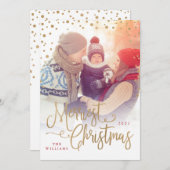 メリーChristmas Photo Card シーズンカード (正面/裏面)
