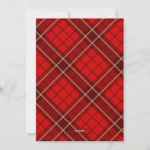 メリーChristmas Plaid Photo Card シーズンカード (裏面)
