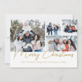 メリーChristmas Script 4 Photo Chrimas シーズンカード (正面)