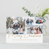 メリーChristmas Script 4 Photo Chrimas シーズンカード (スタンド正面)