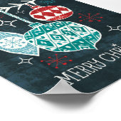 メリーChristmastimeオーナメント ポスター (角)