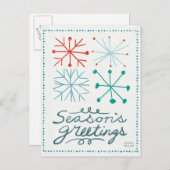 メリーChristmastime雪 シーズンポストカード (正面/裏面)