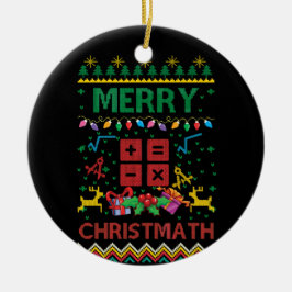 メリーChristmath Christmas Seater Math先生 セラミックオーナメント