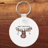 メリーChristmooseクリスマスムースクリスマスズラバーホリド キーホルダー (正面)