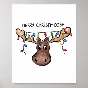 メリーChristmooseクリスマスムースクリスマスズラバーホリド ポスター