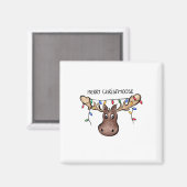 メリーChristmooseクリスマスムースクリスマスズラバーホリド マグネット (正面/裏面)