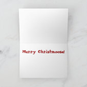 メリーChristmoose – グリーティングカード シーズンカード (内部)