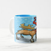 メリーChristmoose 2トーンコーヒーマグ ツートーンマグカップ (正面左)