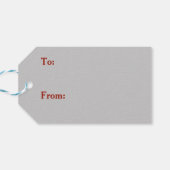 メリーChristmoose Mooseと雪の結晶 ギフトタグ (裏面横)