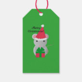 メリーChristmouseかわいいクリスマスマウス ギフトタグ (正面)
