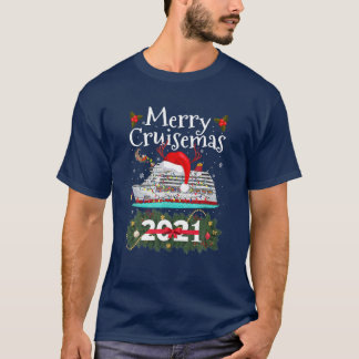 メリーCruisemas 2021クリスマスおもしろいサンタボートサ Tシャツ