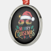 メリーCruisemas 2024クリスマスサンタトナカイ メタルオーナメント (左)