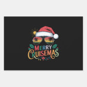 メリーCruisemas 2024クリスマスサンタトナカイ ラッピングペーパーシート (正面)