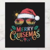 メリーCruisemas 2024クリスマスサンタトナカイ ワインラベル (シングルラベル)