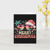 メリーCruisemas 2025 2026クリスマスサンタトナカイ カード (黄色い花)