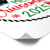 メリーCruisemas Santa Hat Cruise Ship Christmas Cr ポスター (角)