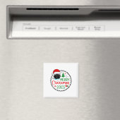 メリーCruisemas Santa Hat Cruise Ship Christmas Cr マグネット (インサイチュ (食洗機))