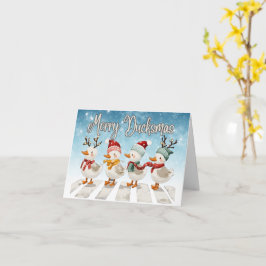 メリーDucksmas Christmas Greeting Card カード