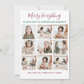 メリーEveryone 9 Photo Christmas シーズンカード (正面)