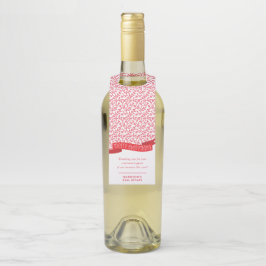 メリーEVERYTHINGモダン BANNER FOOD pattern red ボトルネックタグ