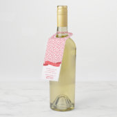 メリーEVERYTHINGモダン BANNER FOOD pattern red ボトルネックタグ (アングル)