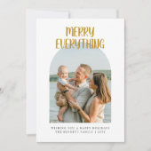 メリーEverything Arch Photo Familyクリスマス シーズンカード (正面)