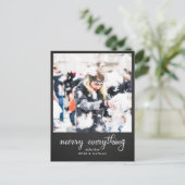 メリーEverything Chalkboardスクリプト休日の写真 シーズンポストカード (スタンド正面)