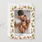 メリーEverything Christmas Holly & Holiday Photo シーズンカード (正面)