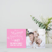 メリーEVERYTHING CHRISTMAS PHOTO CARDピンク シーズンカード (スタンド正面)