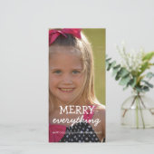 メリーEverything Christmas Photo Holiday Greetings シーズンカード (スタンド正面)