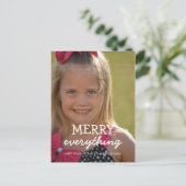 メリーEverything Christmas Photo Holiday Greetings シーズンポストカード (スタンド正面)