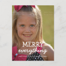 メリーEverything Christmas Photo Holiday Greetings シーズンポストカード