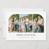 メリーEverything Coastal 3フォトファミリークリスマス シーズンカード (正面)
