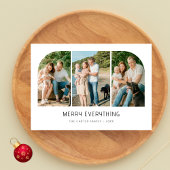 メリーEverything Coastal 3フォトファミリークリスマス シーズンカード