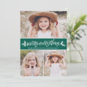 メリーEverything Pine Branchesグリーンフォトコラージュ シーズンカード (スタンド正面)