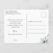 メリーEverything Winter Botanical Photo Collage シーズンポストカード (裏面)