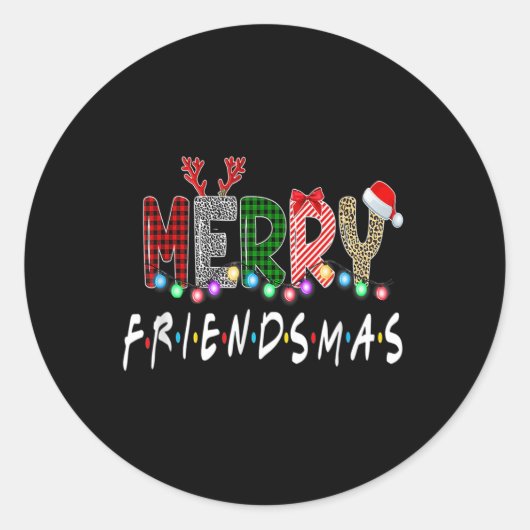 メリーFriends Friends Christmas MatchingクリスマスG ラウンドシール (正面)