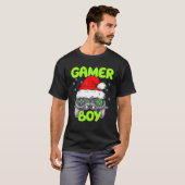 メリーGamemusクリスマスズGamer Boy Crismas Gaming Paja Tシャツ (正面フル)