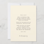 メリーGroovy波状ブラウンタイポグラフィクリスマス シーズンカード (裏面)