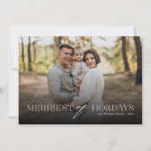 メリーHolidays of Holidays Full Photo Christmas シーズンカード (正面)