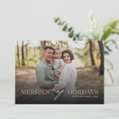 メリーHolidays of Holidays Full Photo Christmas シーズンカード (スタンド正面)