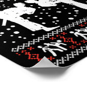 メリーKickmas醜いクリスマス空手柔術マート ポスター (角)