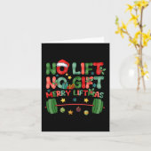 メリーLiftmas No Lift No Christmas Presents Gym Wo カード (黄色い花)