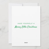 メリーLittle Christmas自分の写真を追加 シーズンカード (裏面)